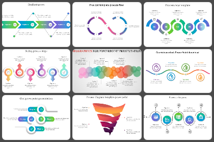 Gradient shapes Powerpoint Templates